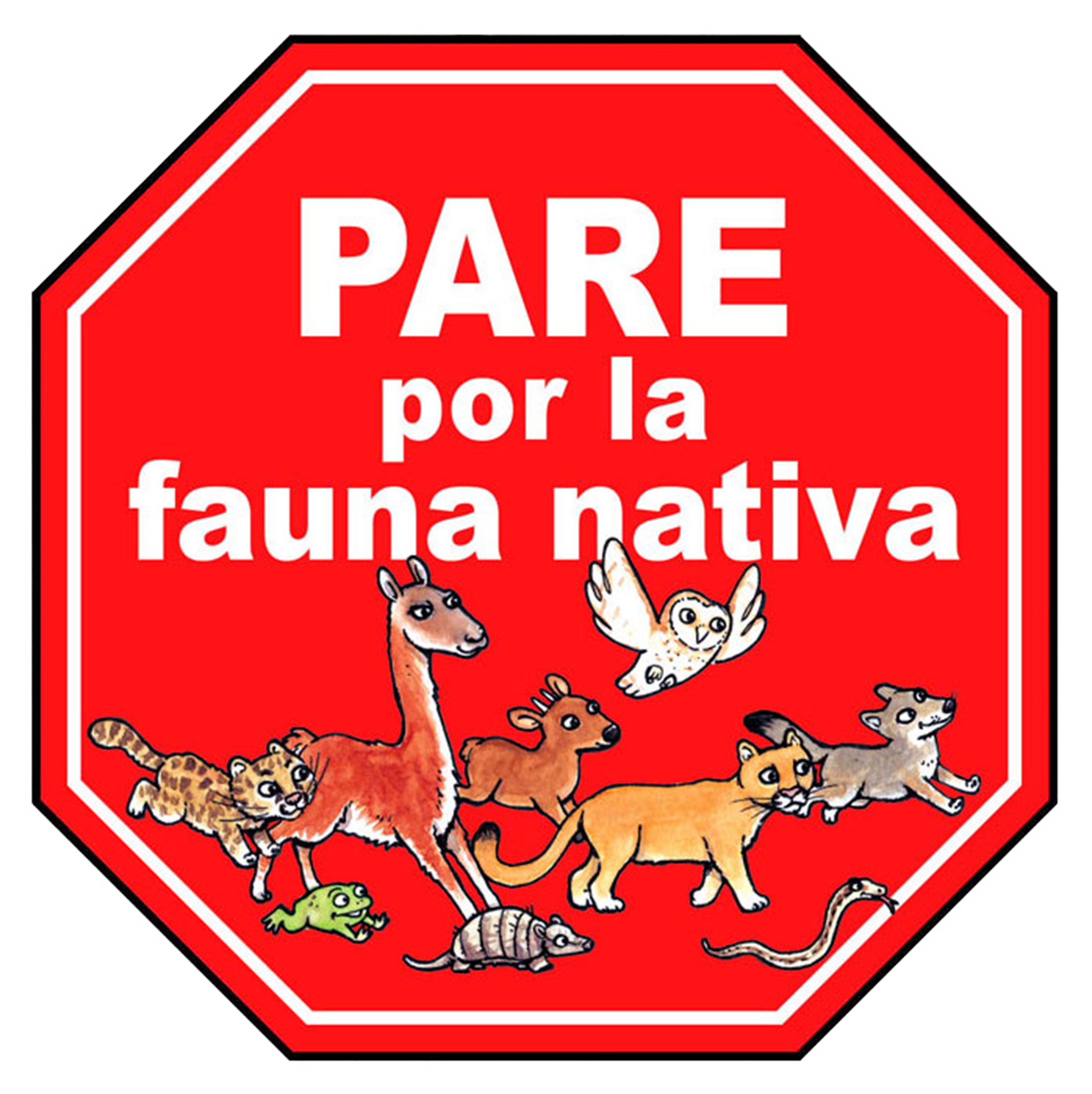 Pare por la fauna nativa